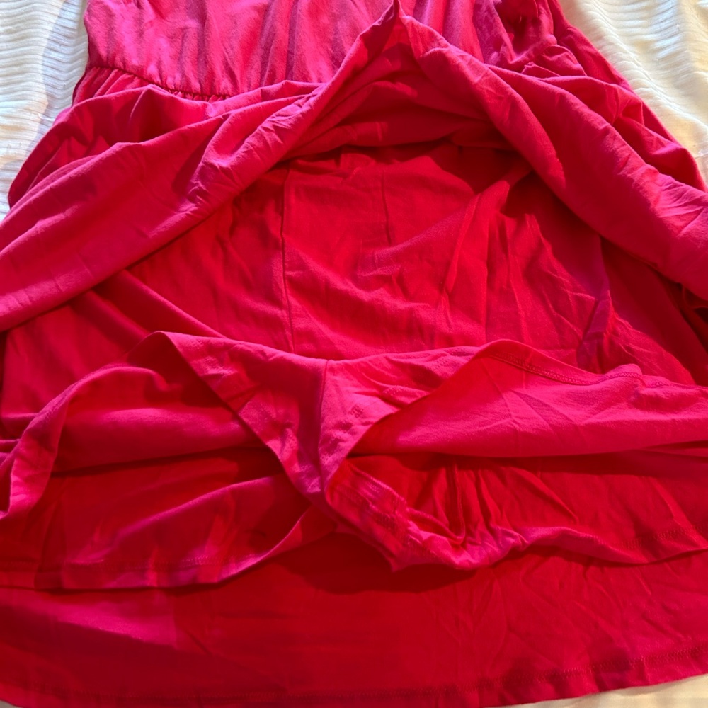 NWT Sugarlips Live Your Life Babydoll Cotton Knit Romper Fuchsia Size Large - Picture 6 of 7